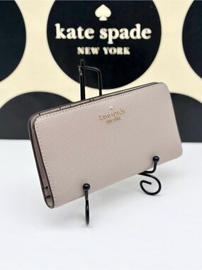 Kate Spade Slim Bifold Wallet Warm Taupe